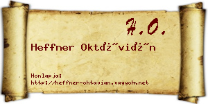 Heffner Oktávián névjegykártya